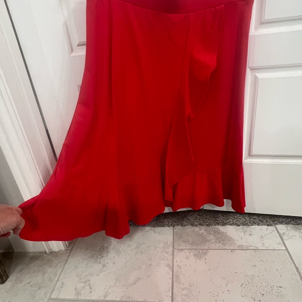 Talbots Vibrant Red Maxi Skirt